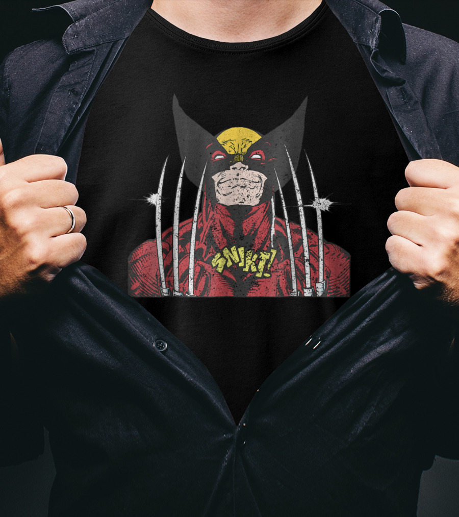 Marvel Xmen Wolverine Snikt Classic Comic T-Shirt