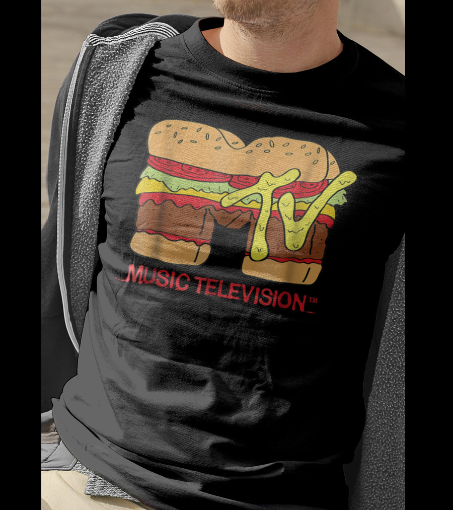 MTV Classic Hamburger Music Television T-Shirt