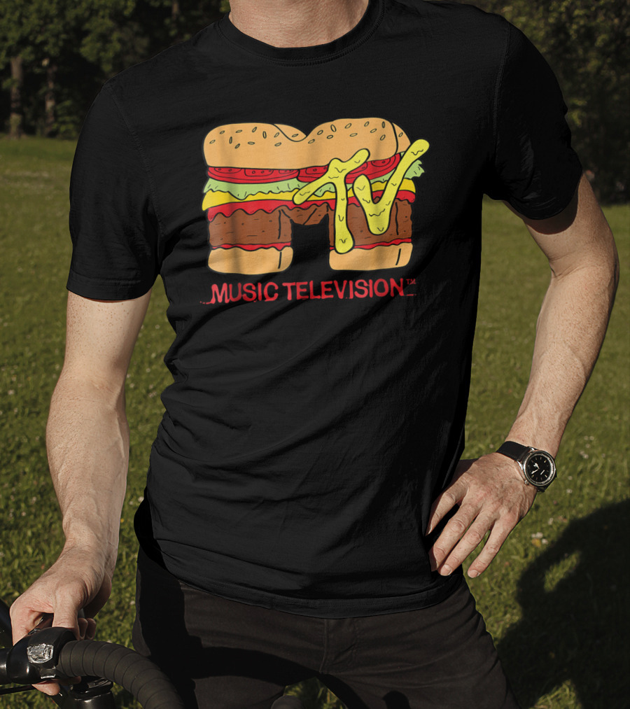 MTV Classic Hamburger Music Television T-Shirt