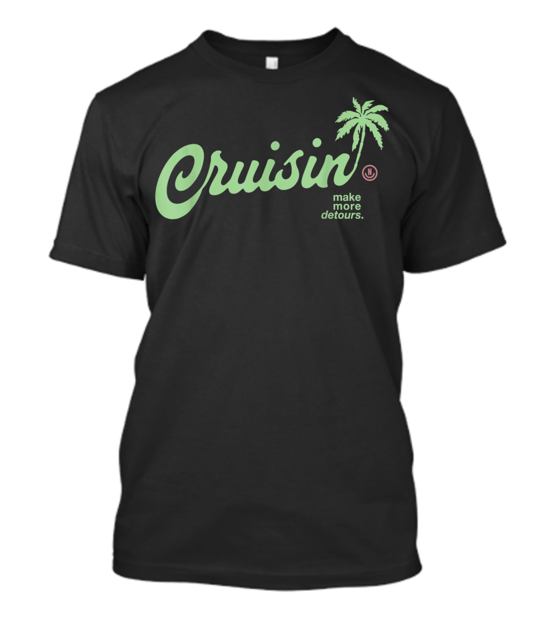 Cruisin Neff 80s Make More Detours Classic Car Palm Tree T-Shirt