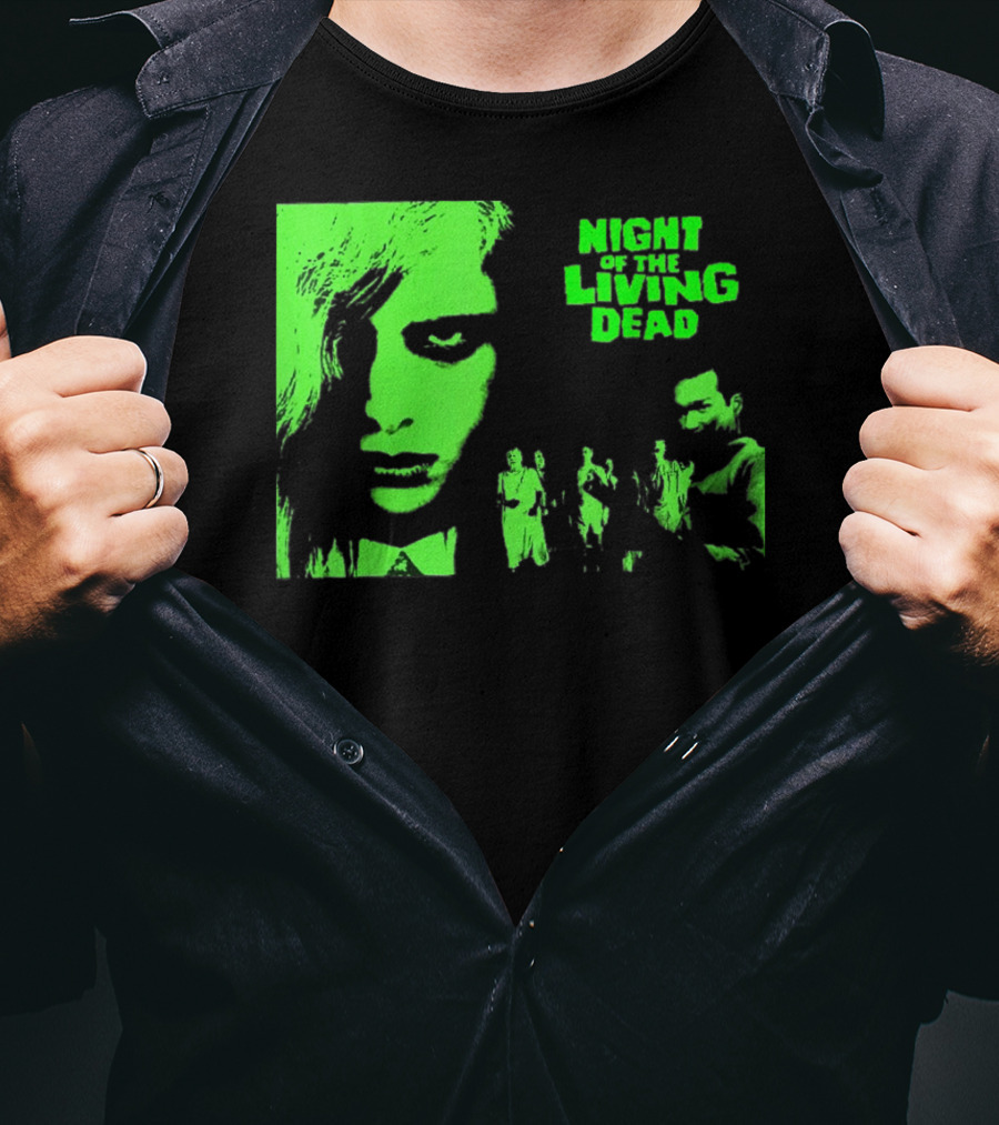 Night Of The Living Dead Vintage Classic Zombie Horror Movie T-Shirt