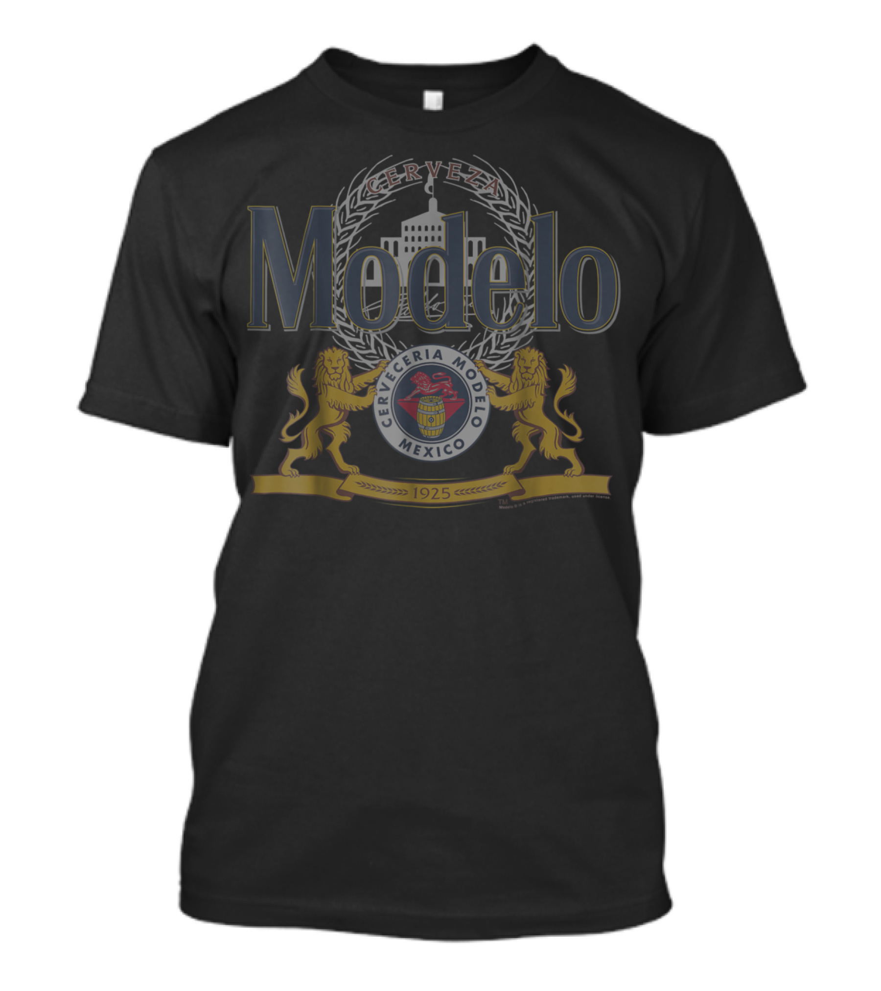 Cerveza Modelo Cerveza Mexico 1925 Lions Emblem T-Shirt
