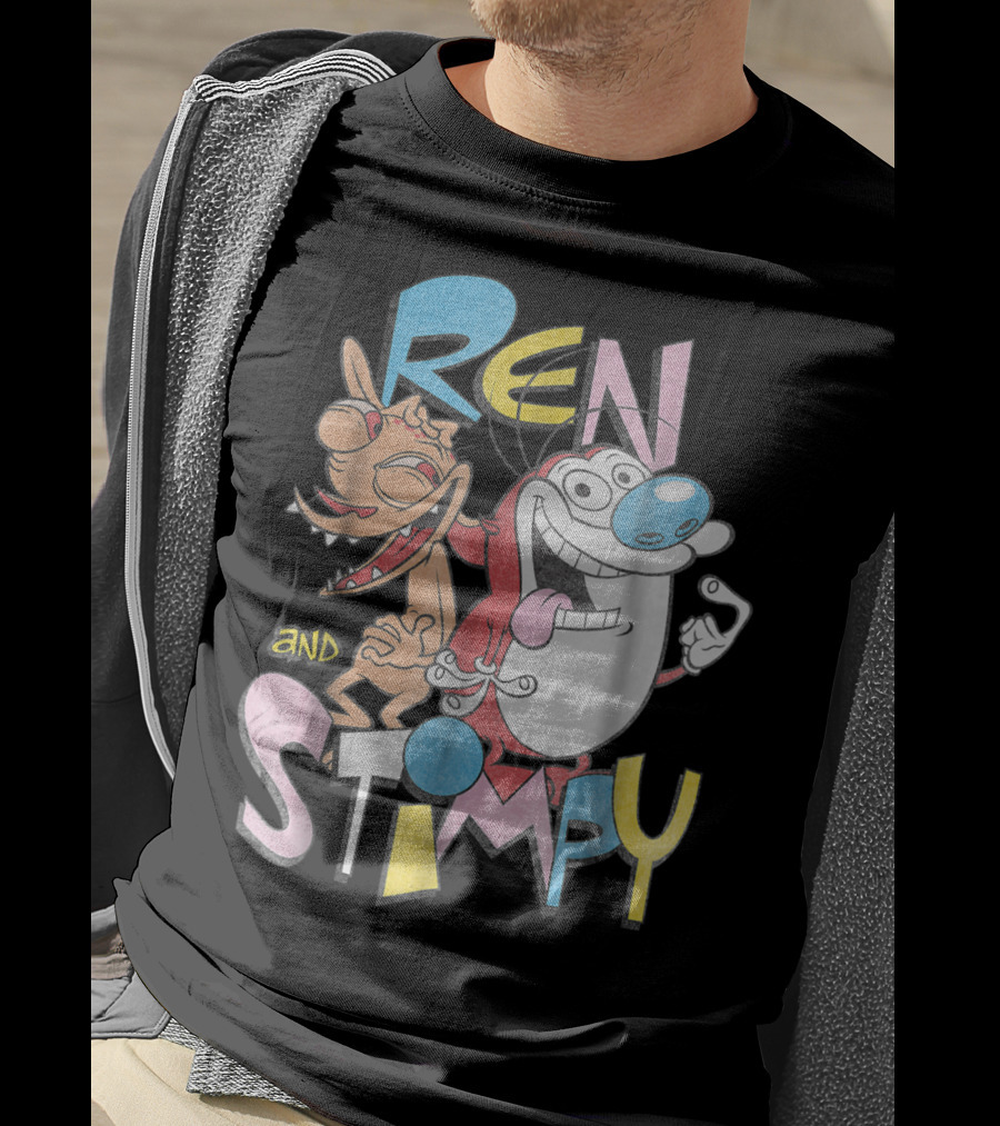 Ren And Stimpy Classic Nickelodeon Goofy Pals T-Shirt