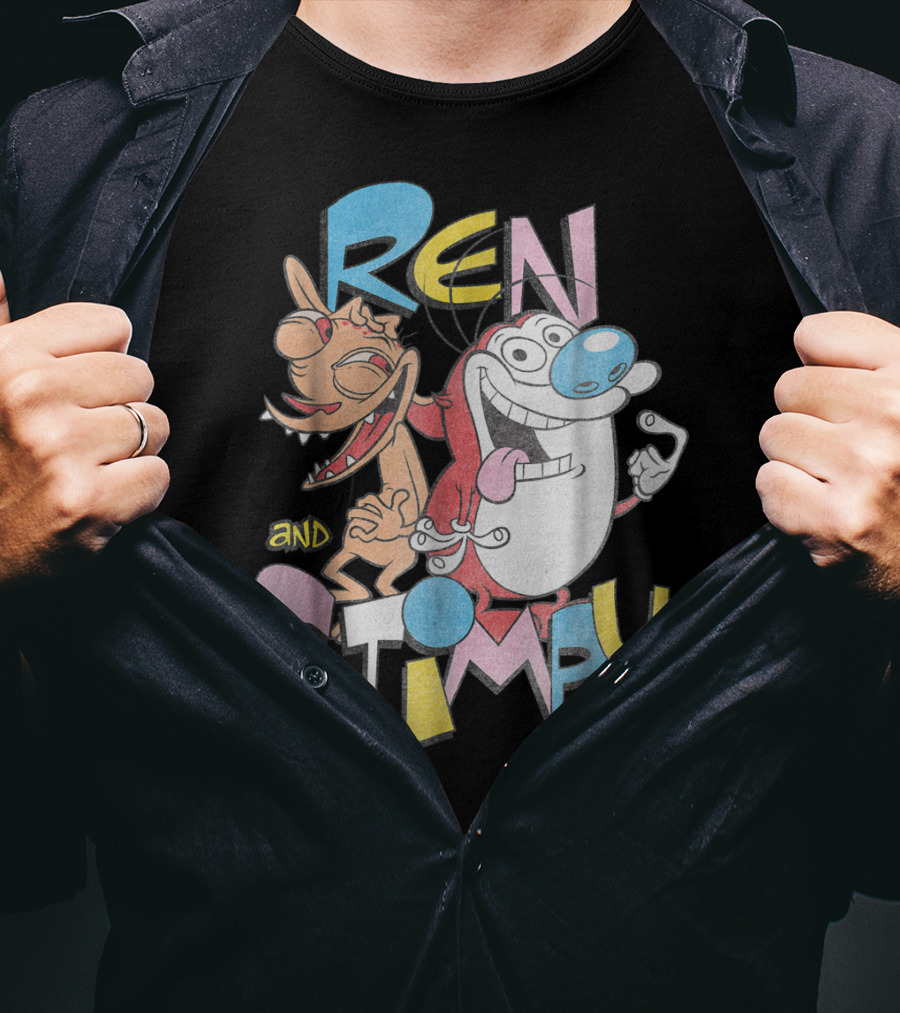 Ren And Stimpy Classic Nickelodeon Goofy Pals T-Shirt