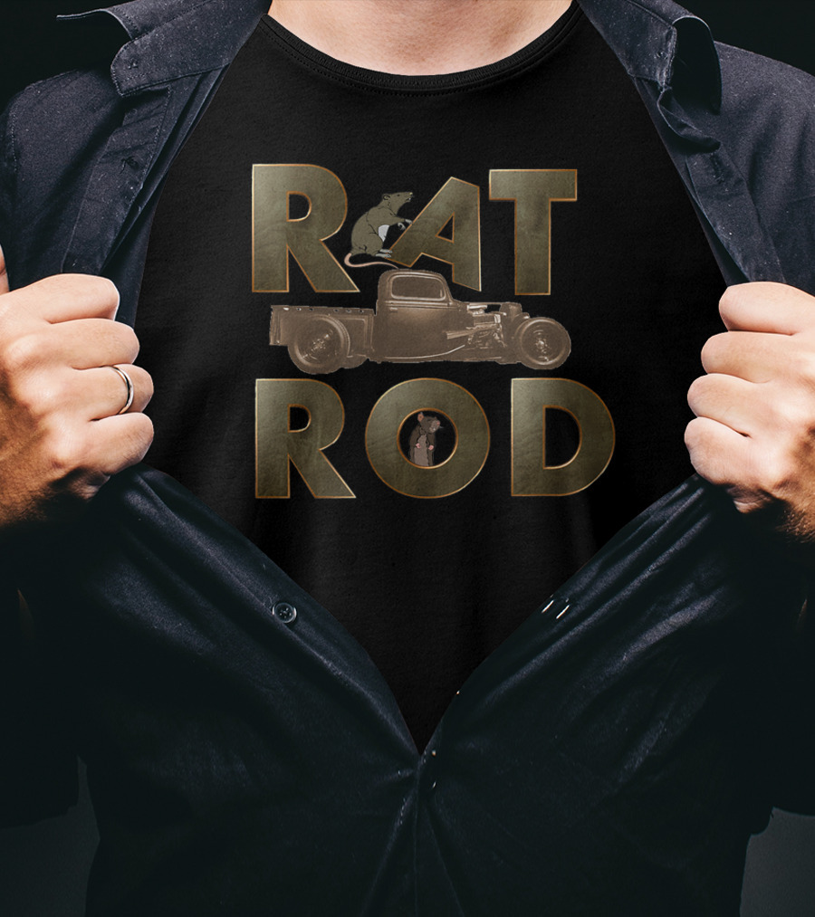 Rat Rod Project Rusty Hot Rod Classic Cars Vintage Truck T-Shirt
