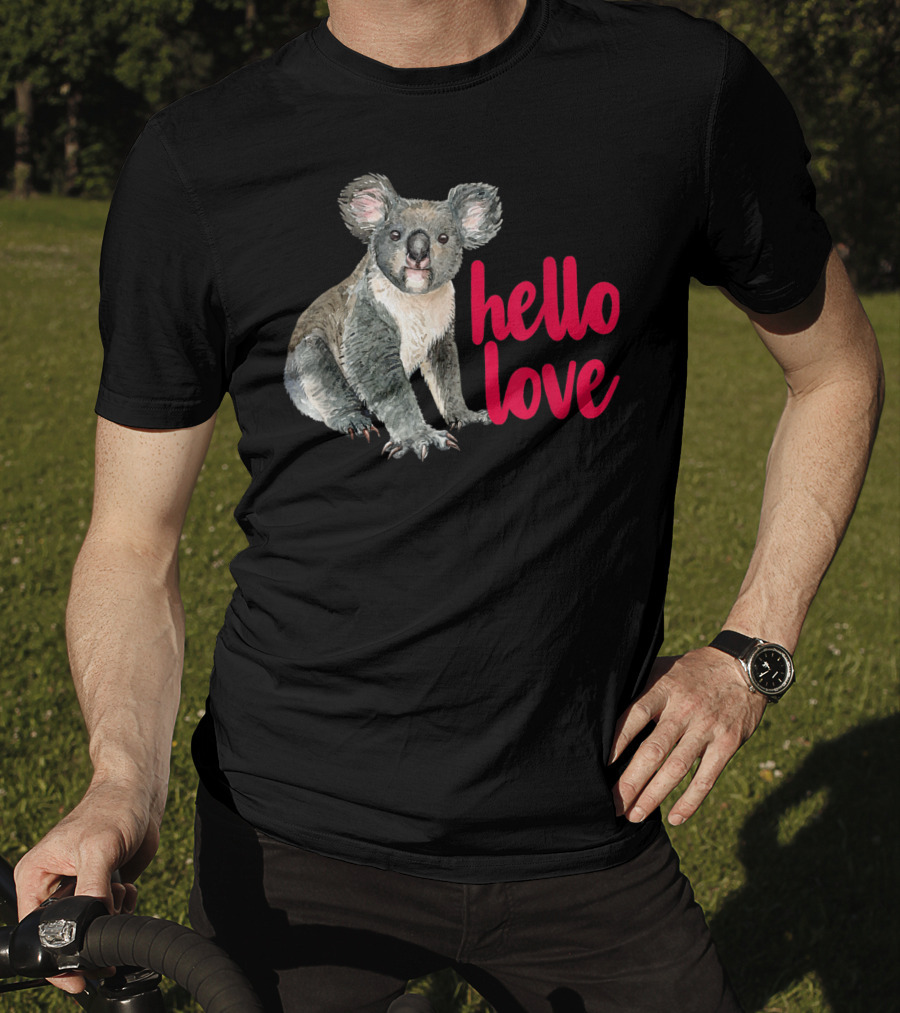 Hello Love Koala Bear For Animal Lover T-Shirt