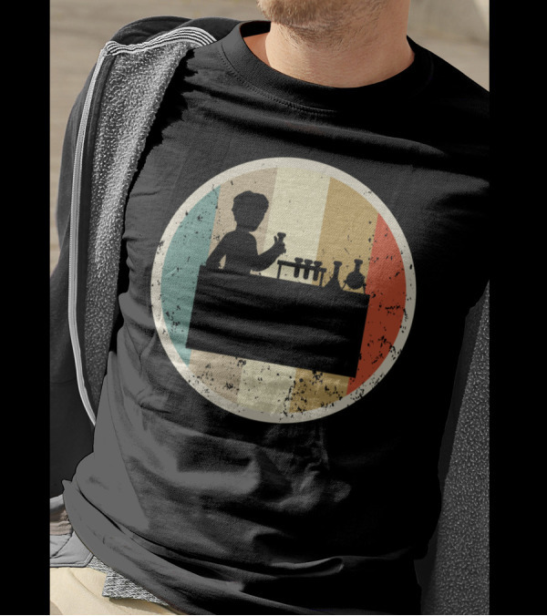 Laboratory Chemist Technician Science Retro T-Shirt