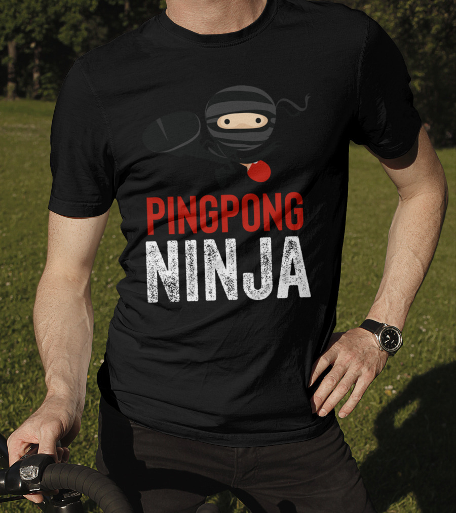 Ping Pong Ninja Table Tennis Stealth Master Player T-Shirt