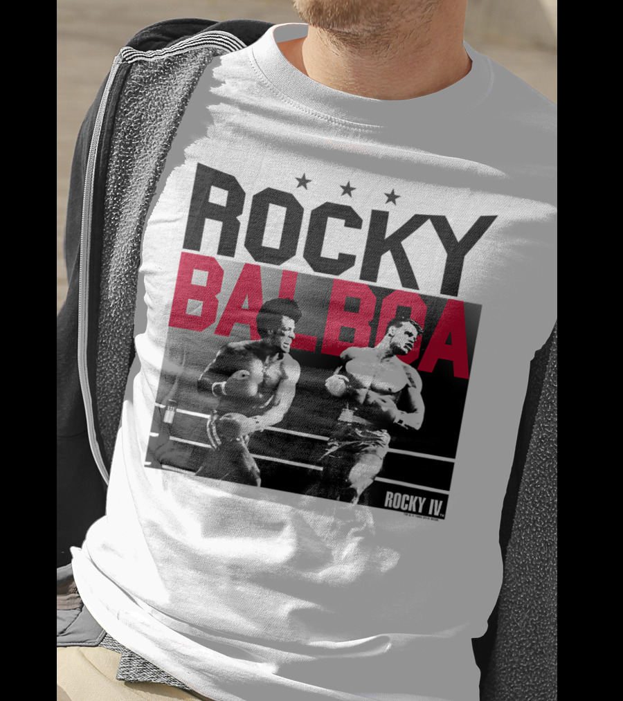 Rocky Balboa And Ivan Drago Fight Scene From Rocky IV Classic Look 30181 T-Shirt