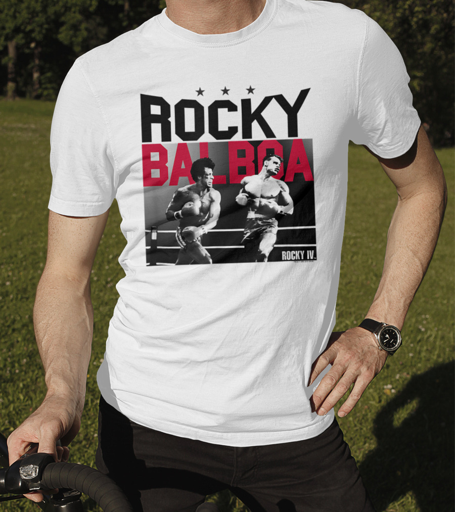 Rocky Balboa And Ivan Drago Fight Scene From Rocky IV Classic Look 30181 T-Shirt