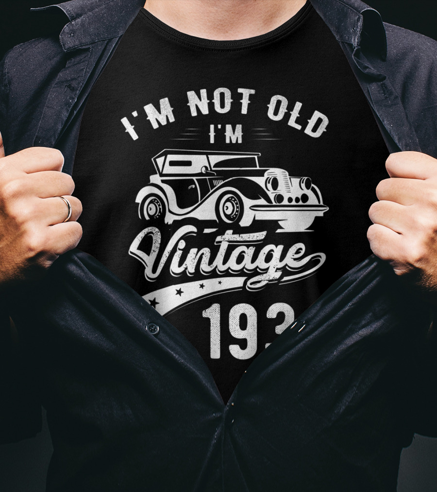 I'm Not Old I'm Vintage Since 1934 Classic Car T-Shirt