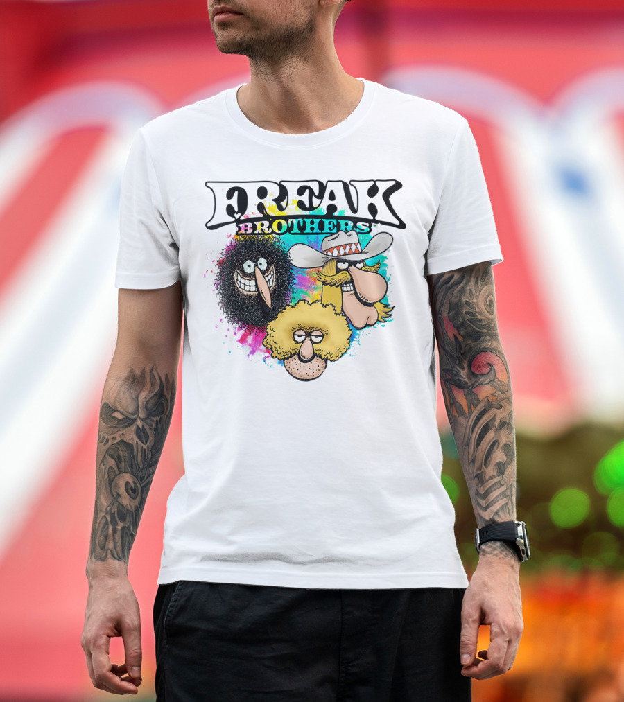 Freak Brothers Colorful Trio Faces T-Shirt