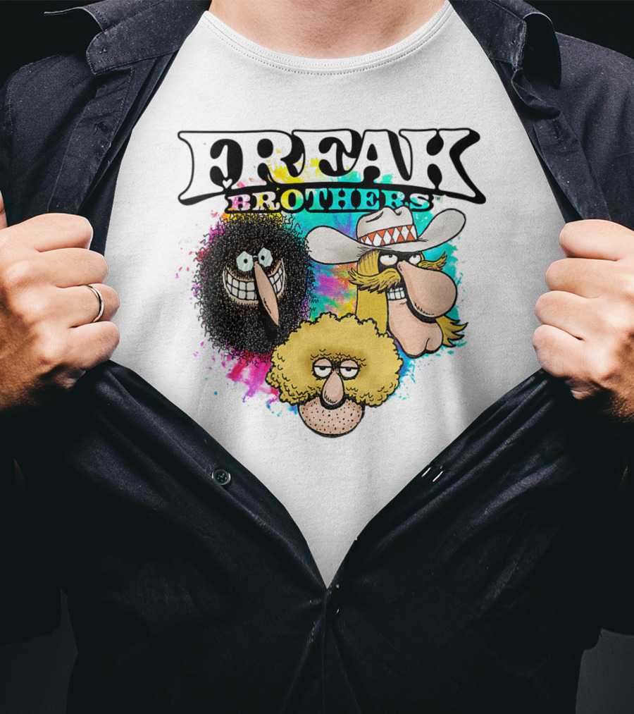 Freak Brothers Colorful Trio Faces T-Shirt