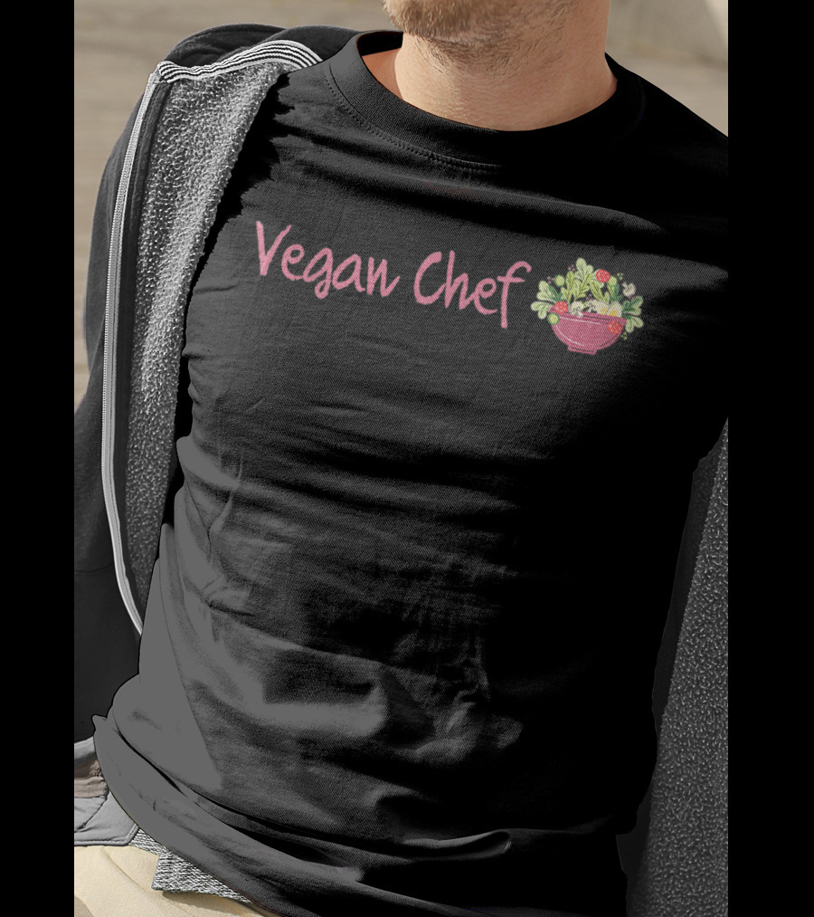 Vegan Chef Raw Food Salad Bowl T-Shirt