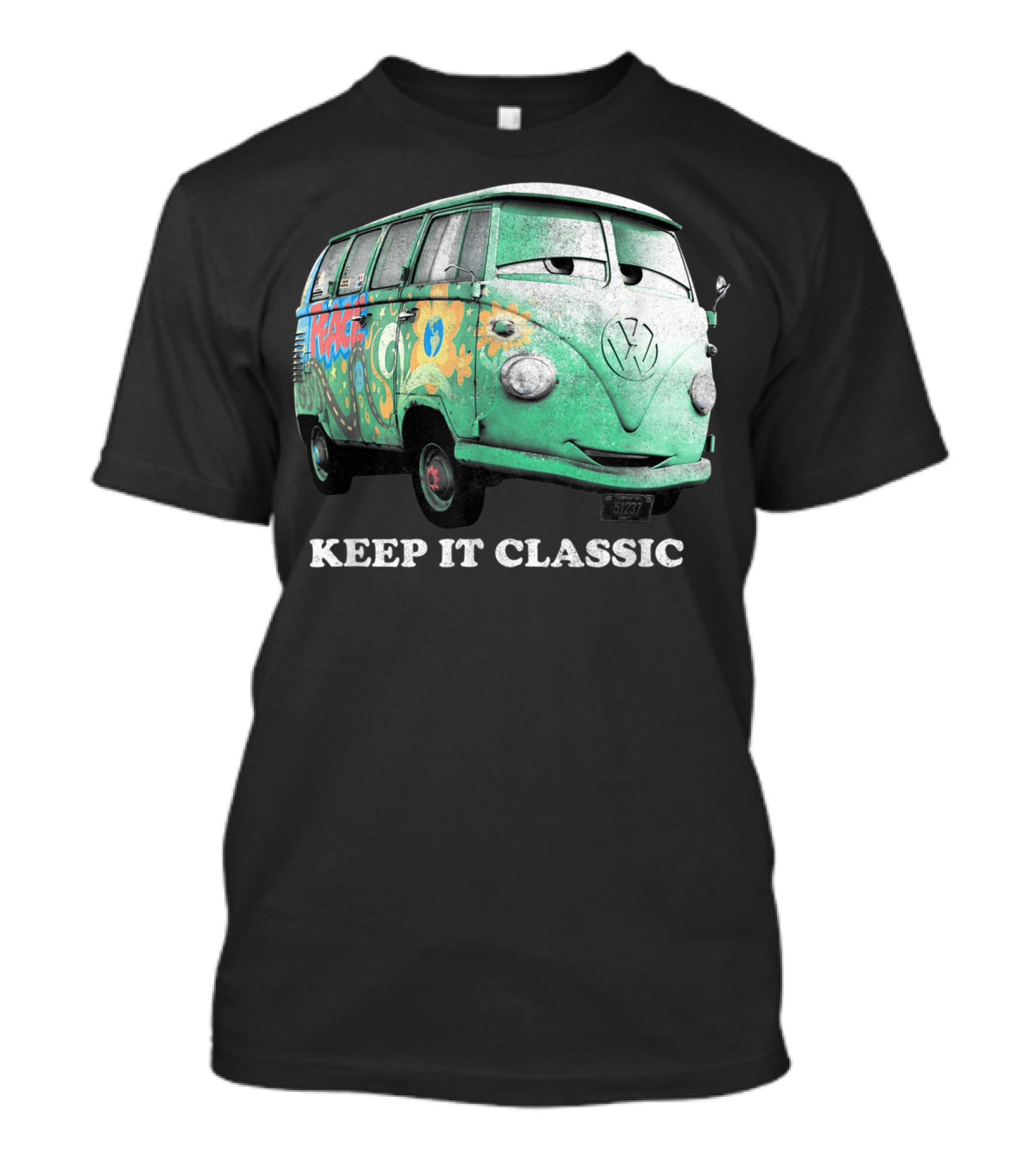 Disney Pixar Cars Fillmore Keep It Classic Volkswagen Van T-Shirt