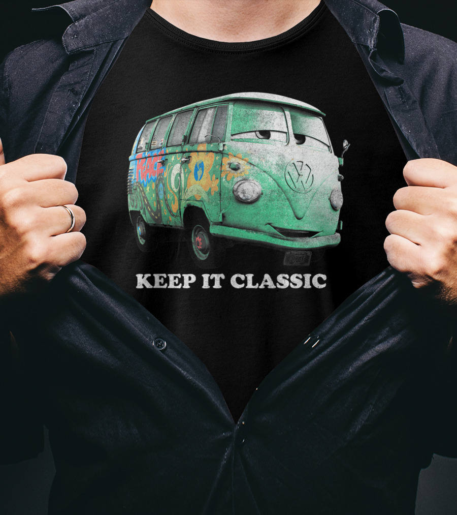 Disney Pixar Cars Fillmore Keep It Classic Volkswagen Van T-Shirt
