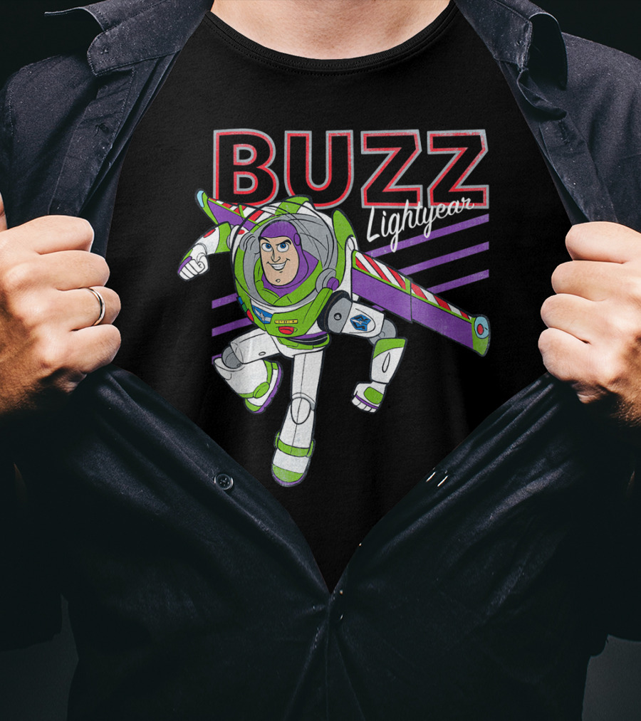 Buzz Lightyear Disney Pixar Toy Story 4 Classic Retro Look T-Shirt