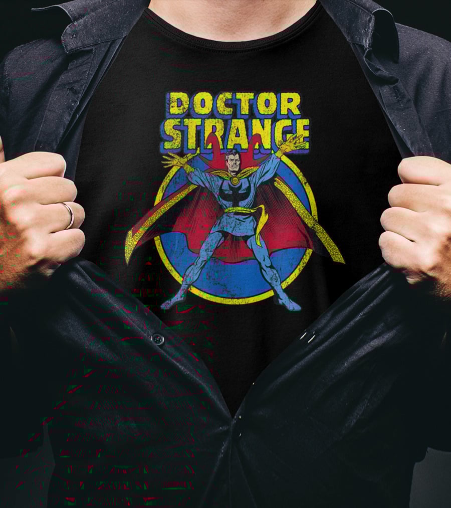 Doctor Strange Vintage Comic Style Marvel Superhero T-Shirt