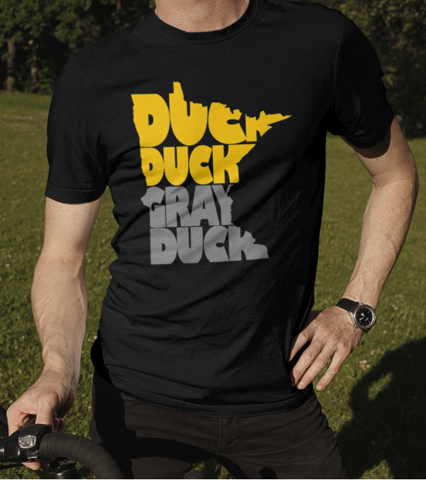 Duck Duck Gray Duck Minnesota Map T-Shirt