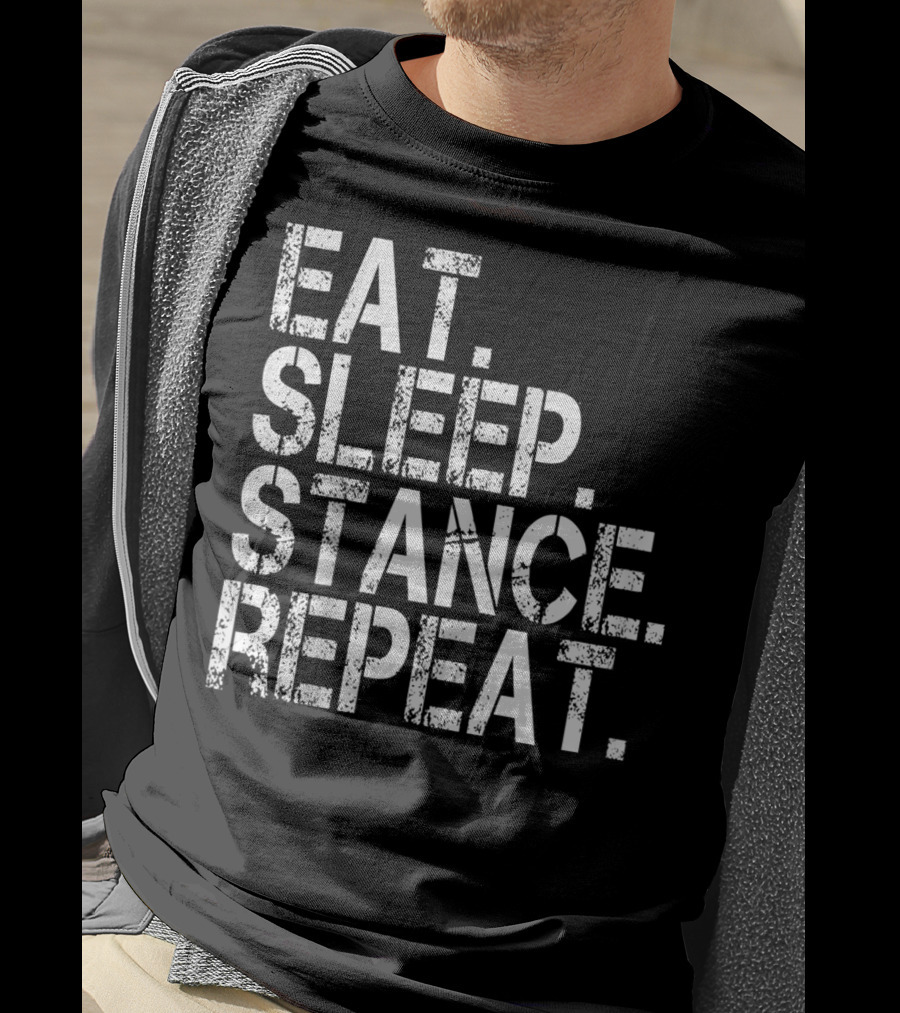 Eat Sleep Stance Repeat JDM Euro Classic Show Stance Life T-Shirt