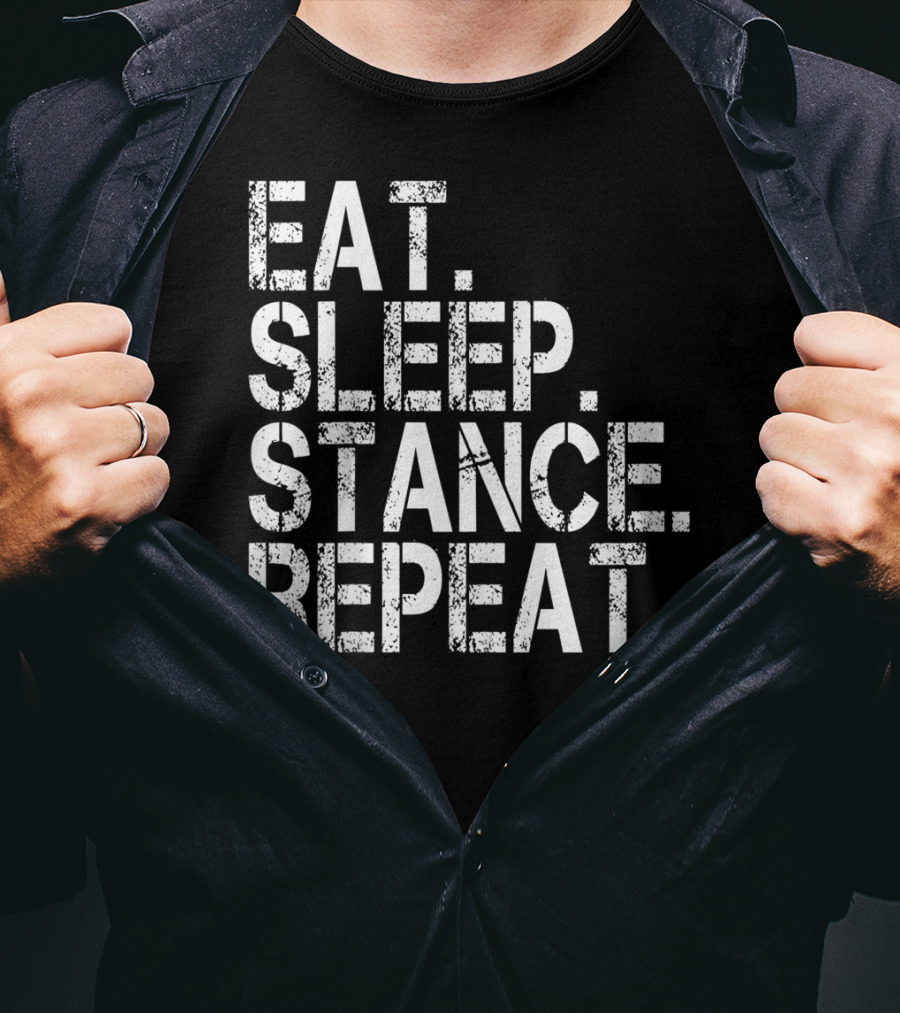 Eat Sleep Stance Repeat JDM Euro Classic Show Stance Life T-Shirt