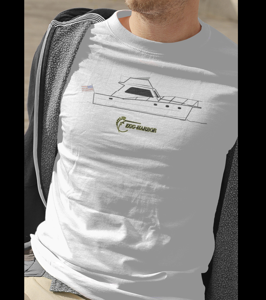 Egg Harbor Flag Yacht Silhouette 33 T-Shirt