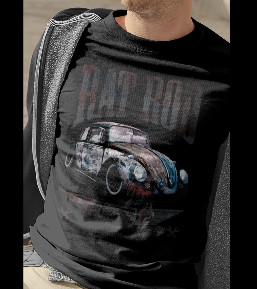 Fusca Rat Rod Classic Cars T-Shirt
