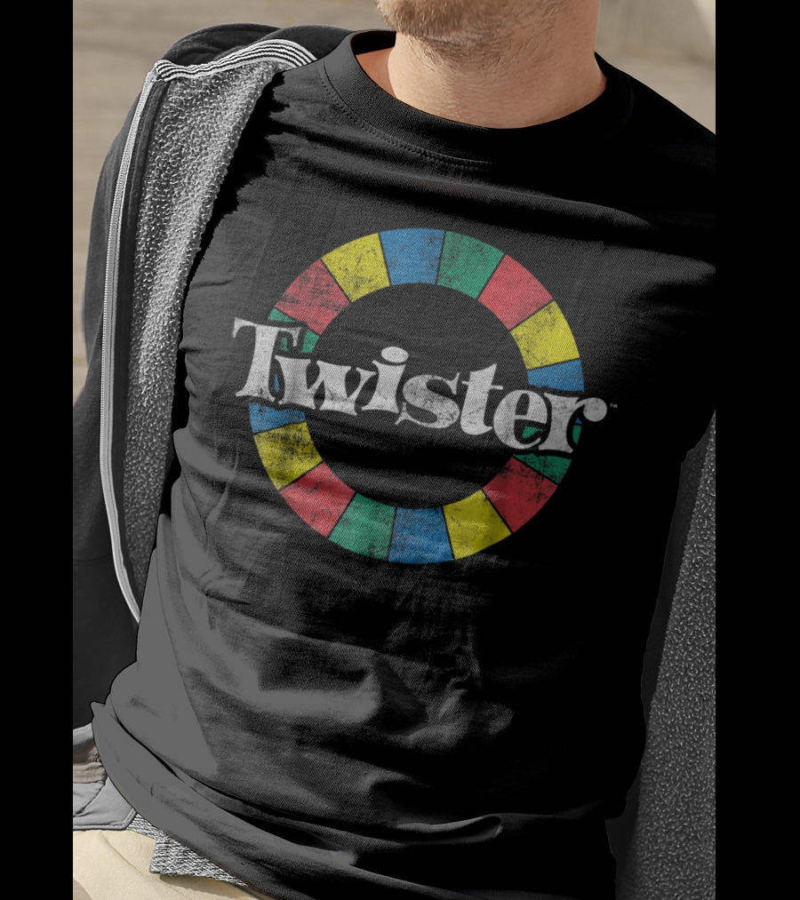 Twister Game Hasbro Colorful Circle T-Shirt