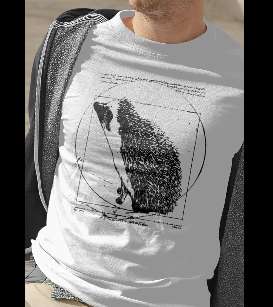 Vitruvian Hedgehog Vintage T-Shirt