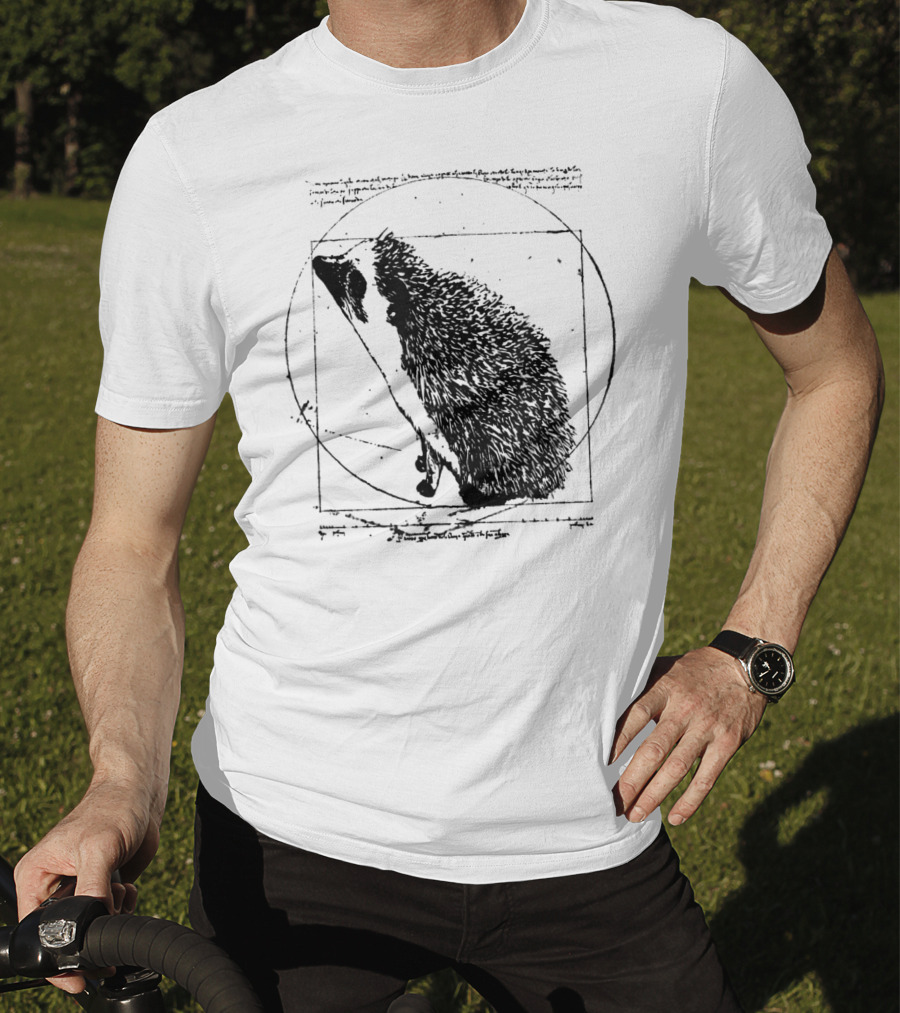Vitruvian Hedgehog Vintage T-Shirt