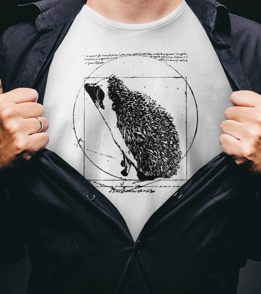 Vitruvian Hedgehog Vintage T-Shirt