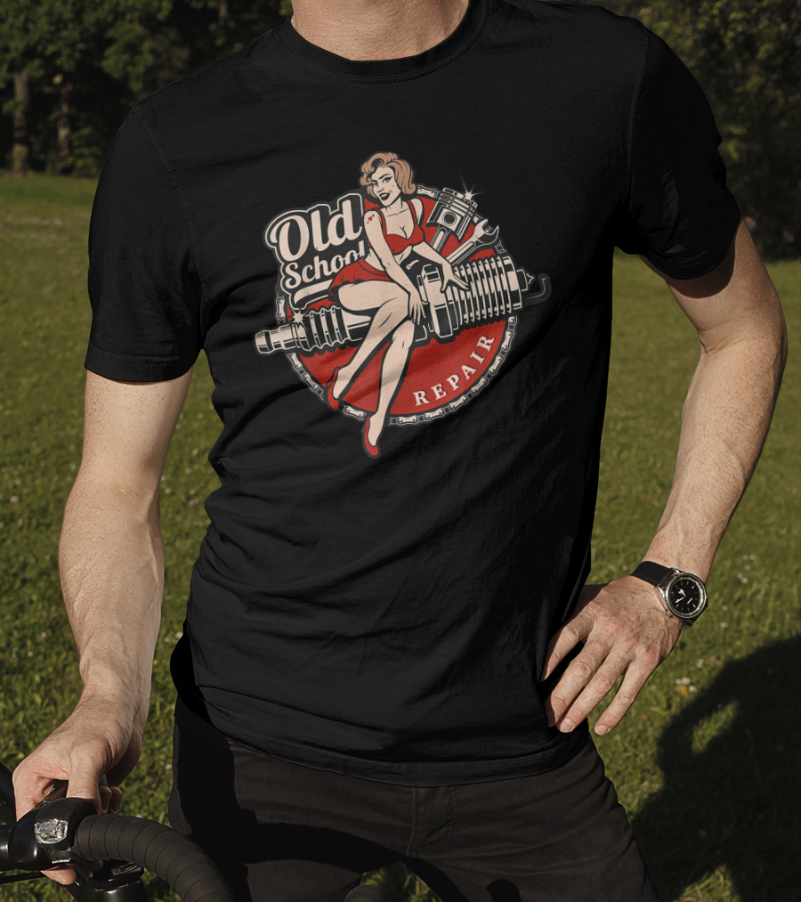 Old School Repair Vintage Classic Car T-Shirt
