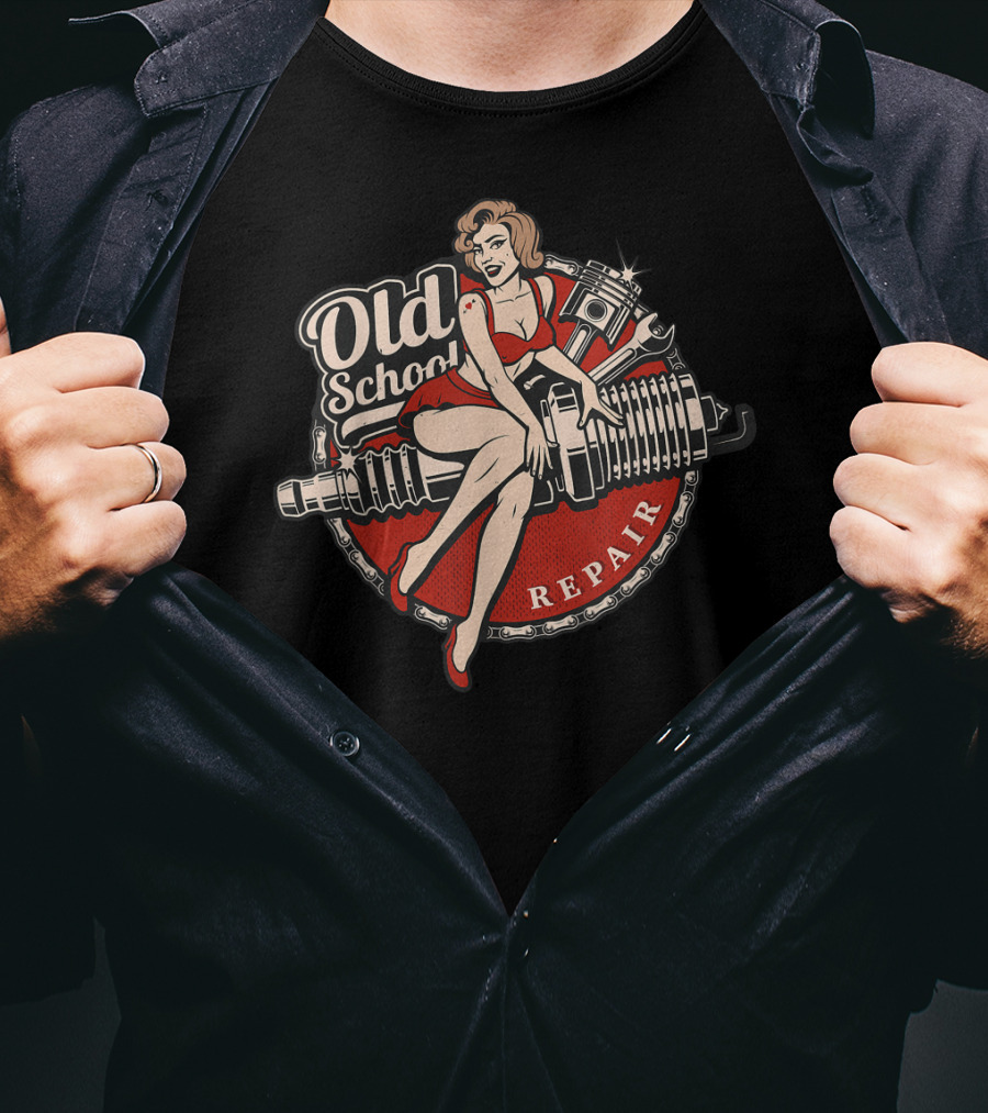 Old School Repair Vintage Classic Car T-Shirt