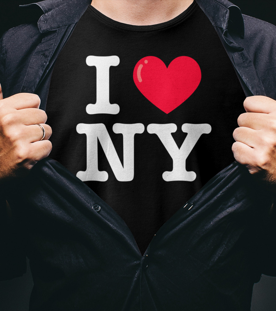 I Heart NY Classic Typewriter Font T-Shirt