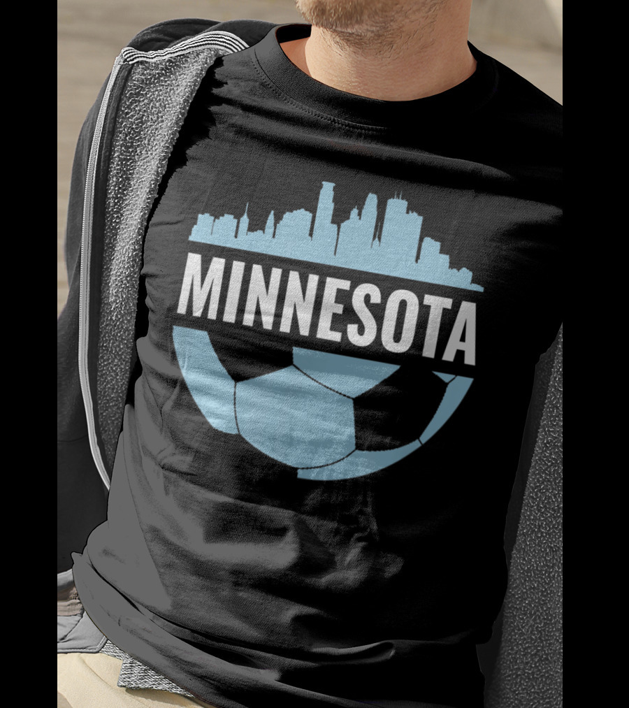 Minnesota Soccer Pride Futbol Skyline T-Shirt