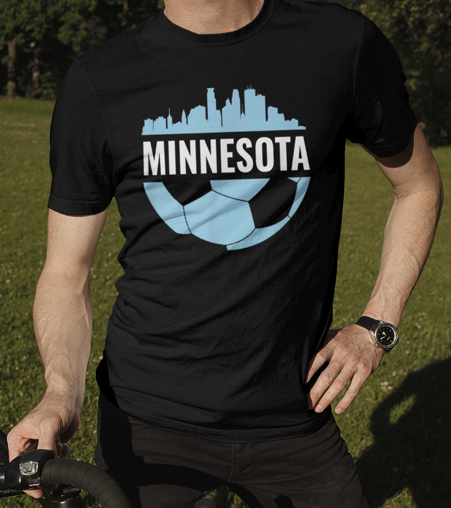Minnesota Soccer Pride Futbol Skyline T-Shirt