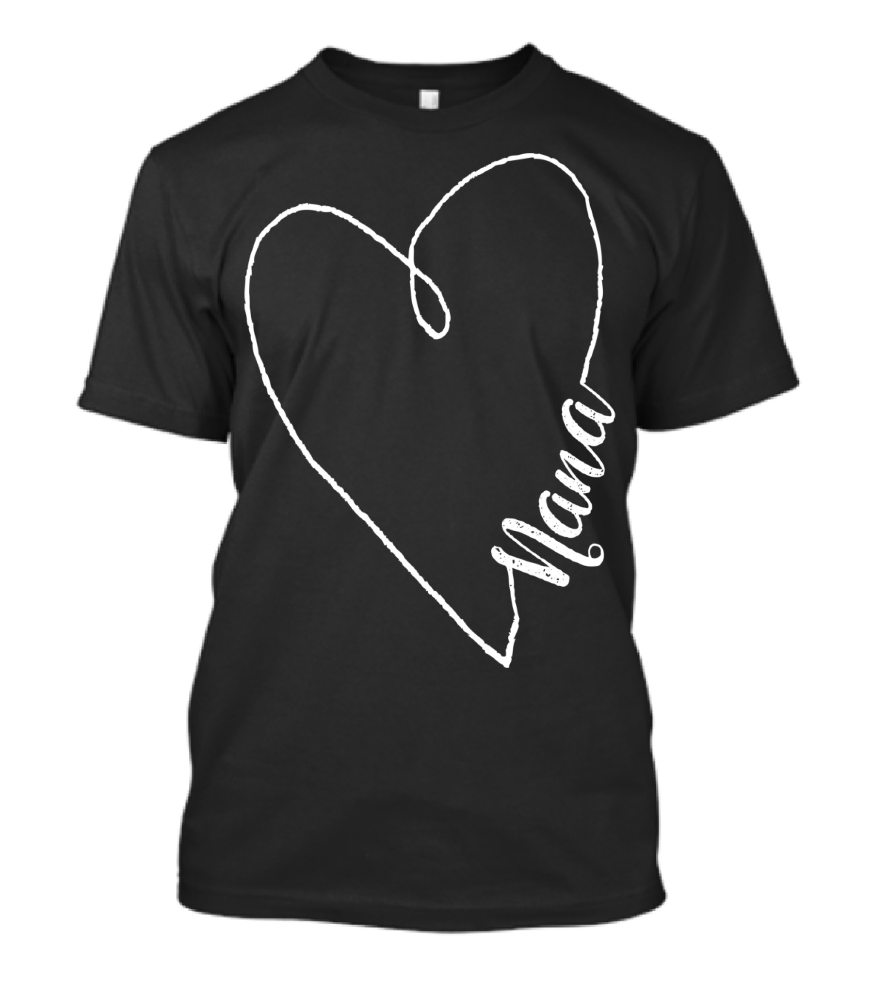 Nana Heart Outline T-Shirt