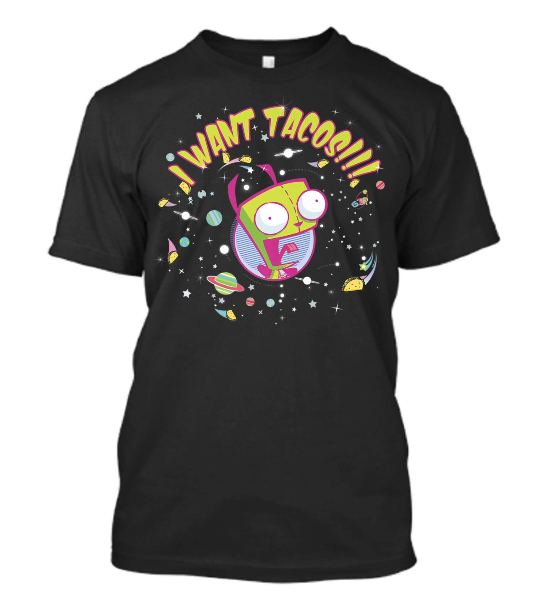 Invader Zim Gir I Want Tacos Cosmic Adventure Nickelodeon T-Shirt