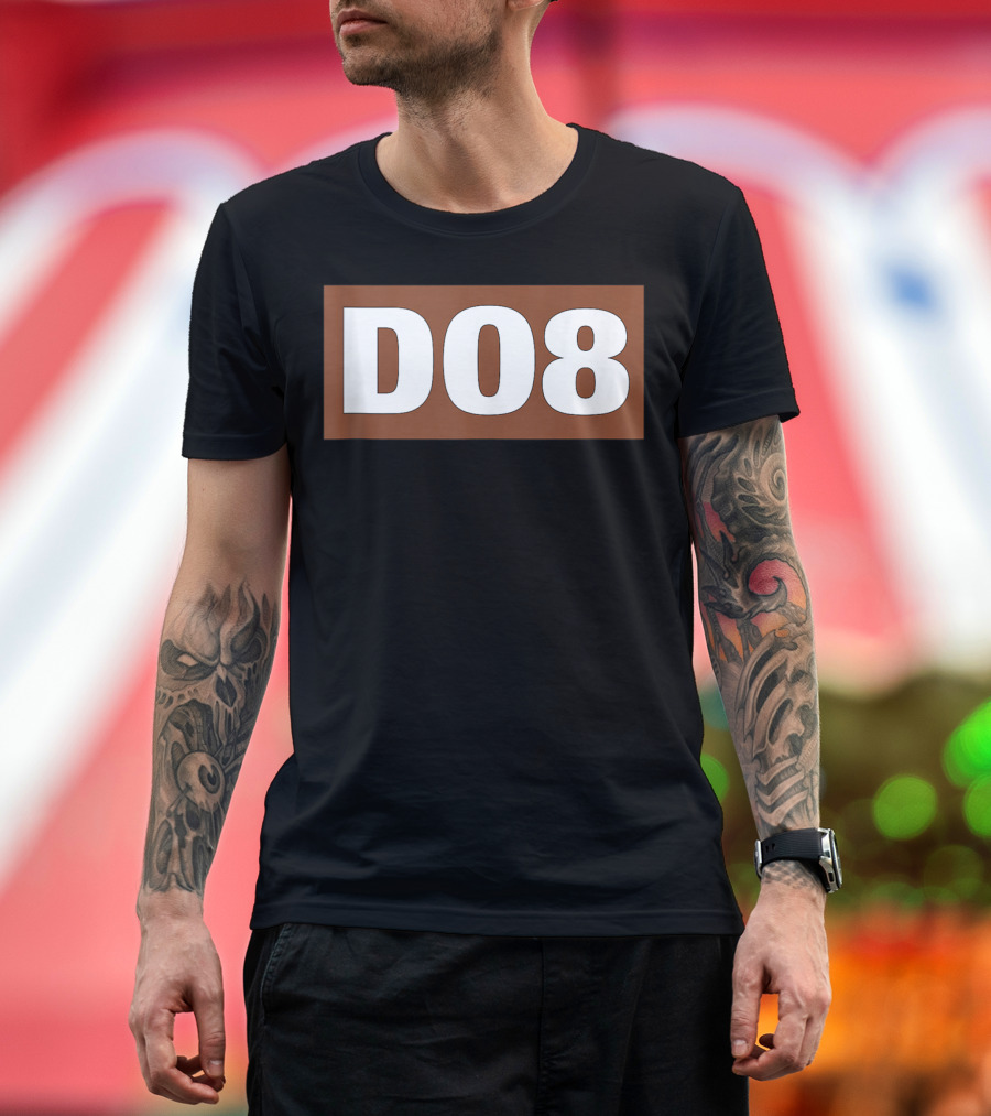 Al Udeid Air Base D08 Bold Number Block T-Shirt