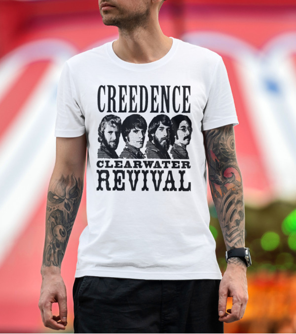 Premium T-Shirt: Creedence Clearwater Revival Band Members T-Shirt Creedence Clearwater Revival Band Members T-Shirt