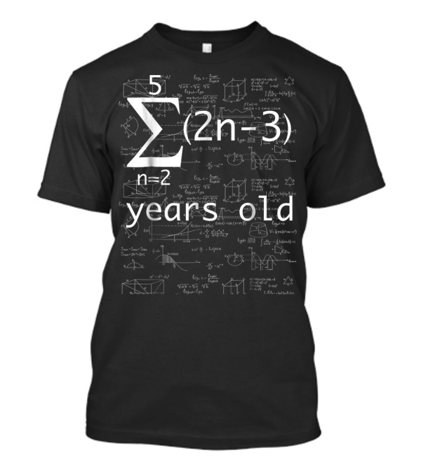 Funny Math Geek 16 Years Old Birthday Math Equation T-Shirt