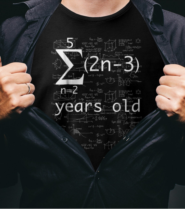 Funny Math Geek 16 Years Old Birthday Math Equation T-Shirt