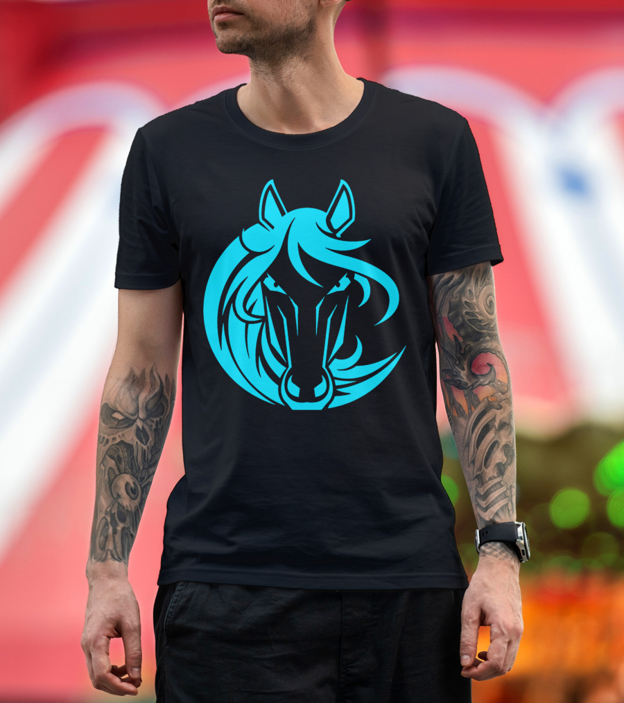 Angry Horse Neon Glowing T-Shirt