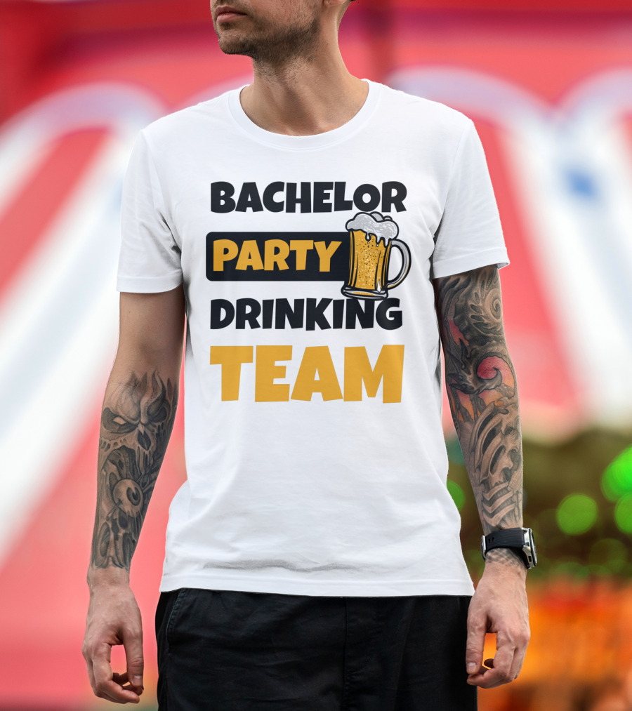 Bachelor Party Drinking Team Beer Mug Fun T-Shirt