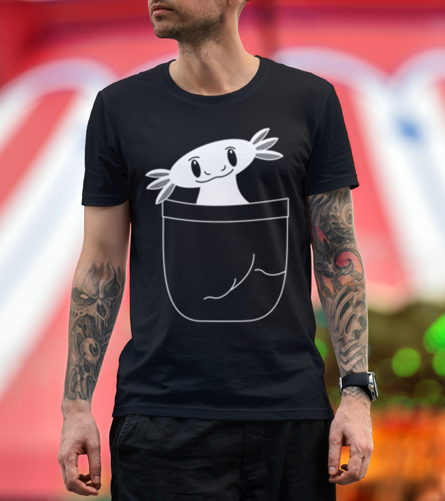 Axolotl In The Pocket Cute Mexican Salamander T-Shirt