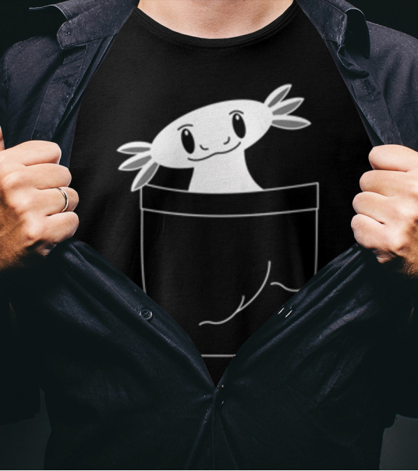 Axolotl In The Pocket Cute Mexican Salamander T-Shirt