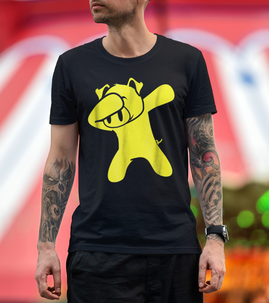 Dabbing Yellow Pig Costume Funny Dab Iconic Dance Move T-Shirt