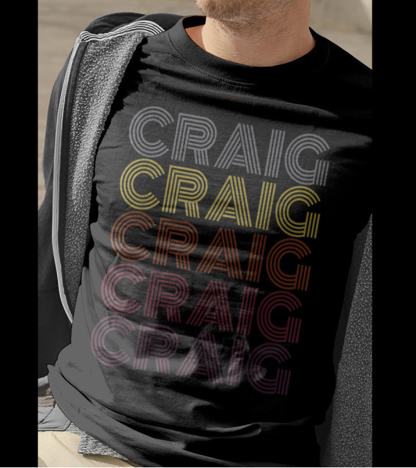 Craig 365 Repetitive Name T-Shirt