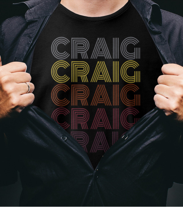 Craig 365 Repetitive Name T-Shirt