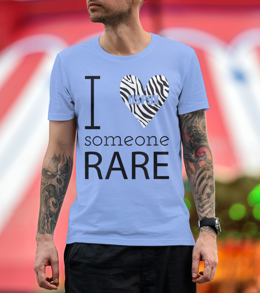I Love Zebra Heart Someone Rare USP9X T-Shirt